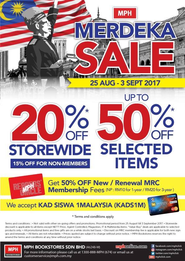 Facebook/MPH MPH's Merdeka Sale